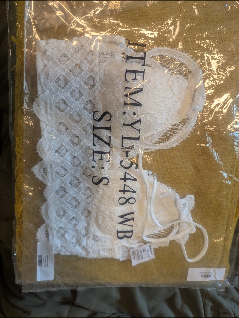 Three Bird Nest White Lace Bralette